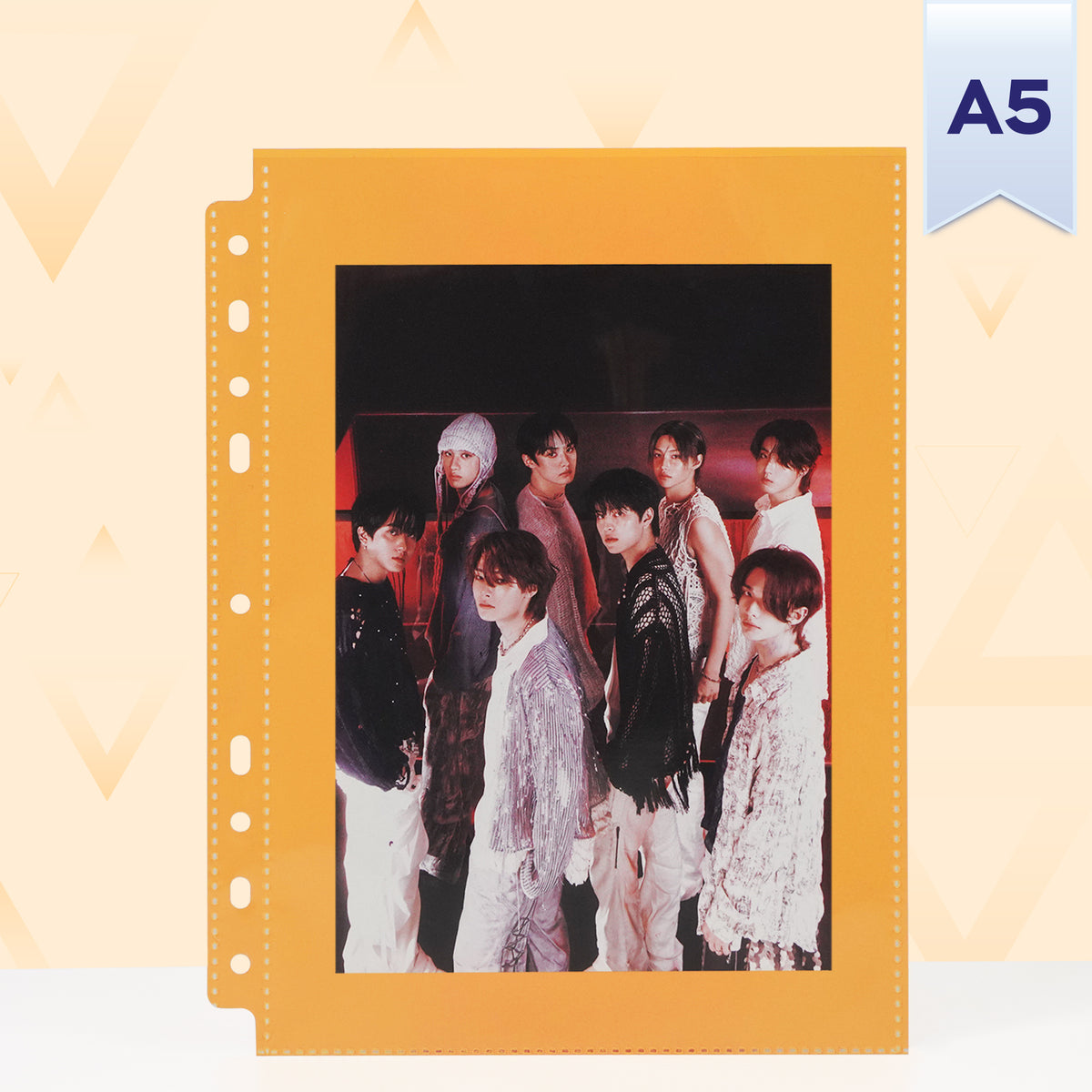 Custom A5 1-Pocket Pages - Mini Poster - Orange