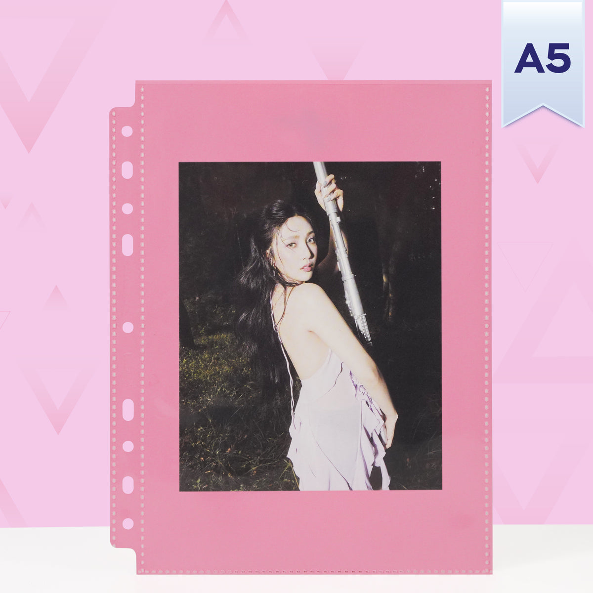 Custom A5 1-Pocket Pages - Mini Poster - Pink