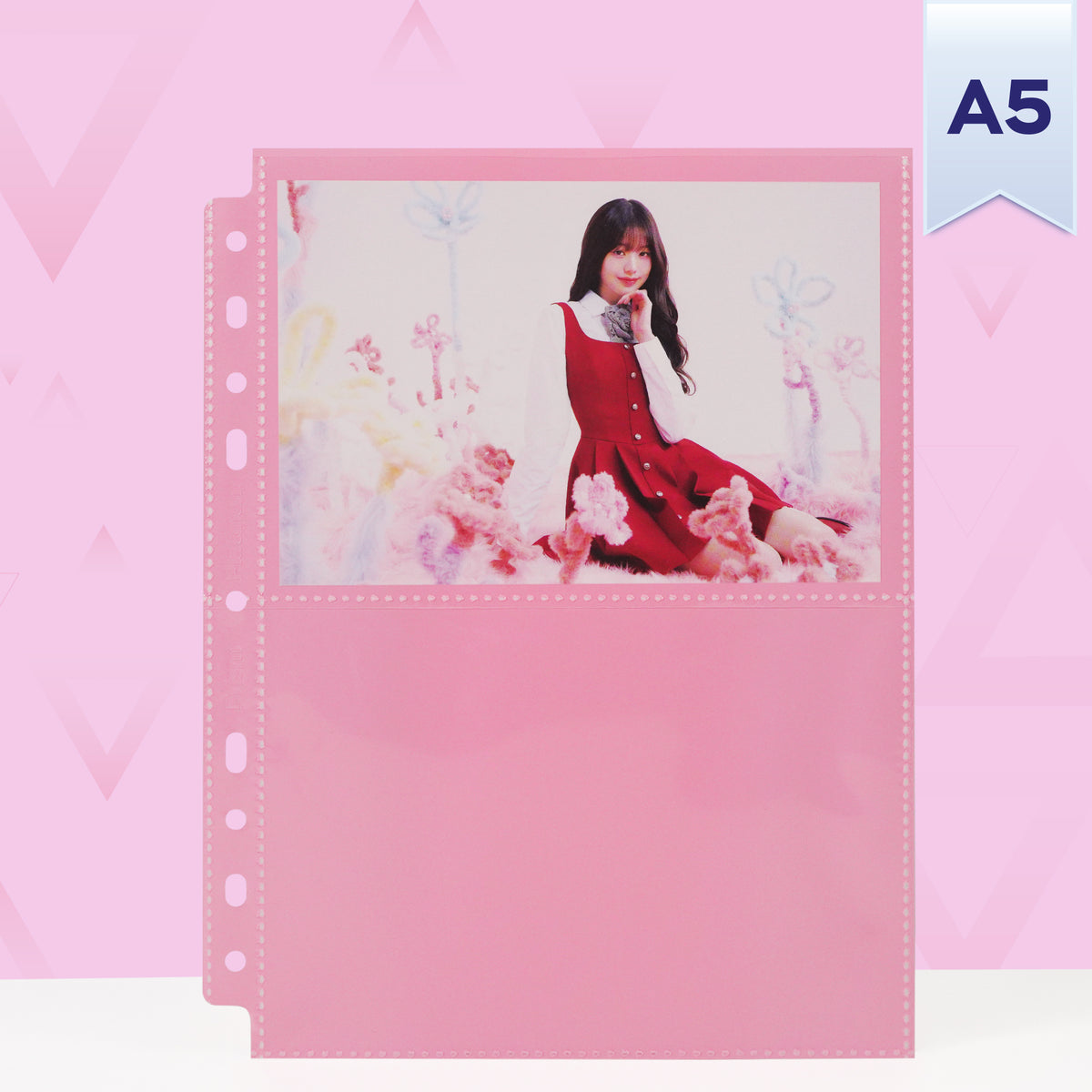 Custom A5 2-Pocket Pages - Postcard - Pink