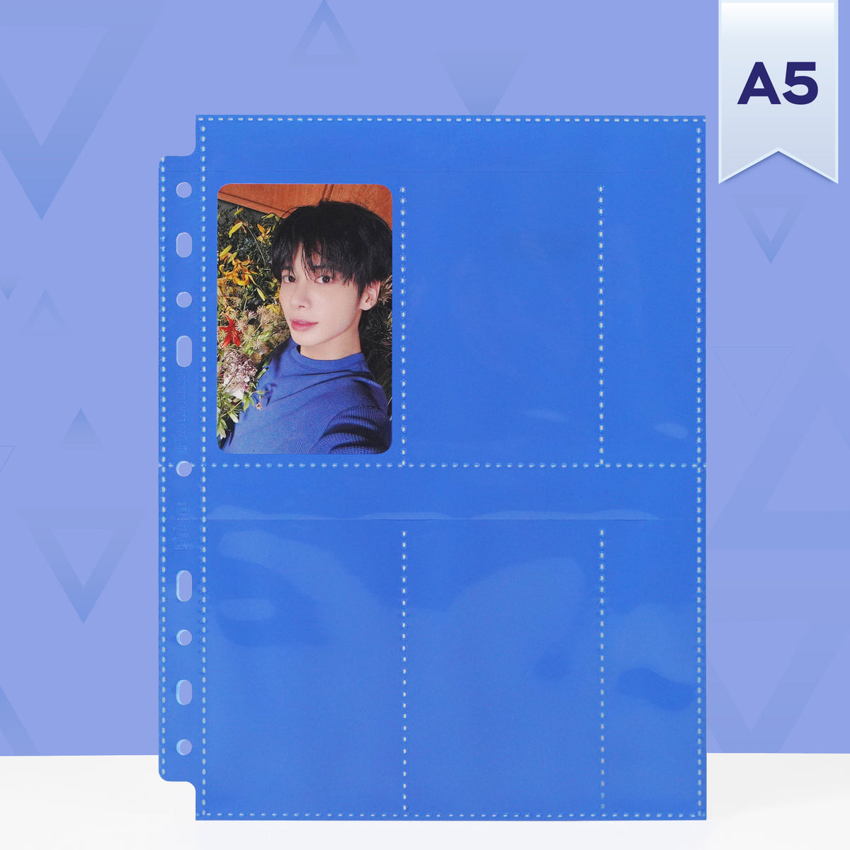 Custom A5 4-Pocket Pages - Slim + Note - Blue