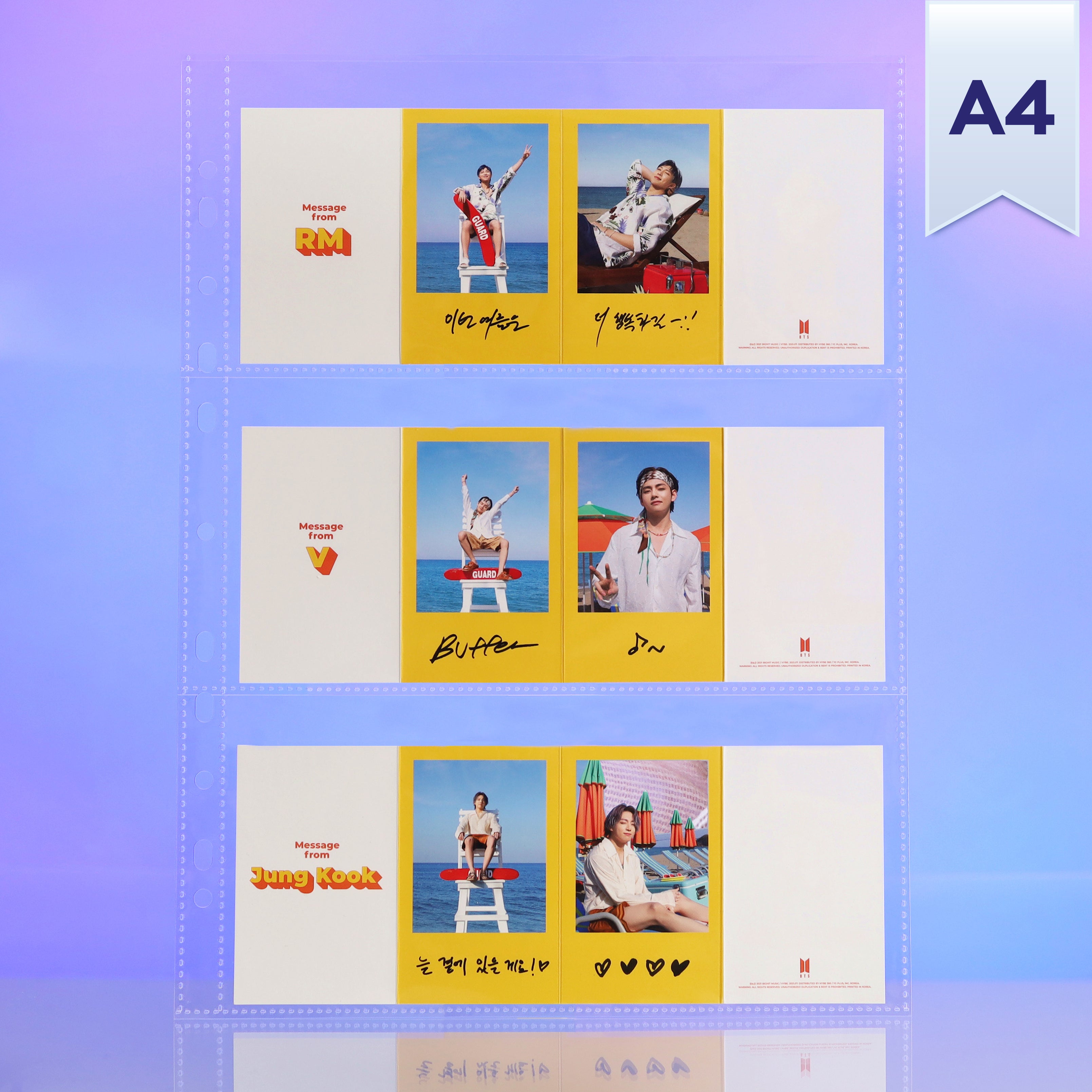 Custom A4 3-Pocket Pages