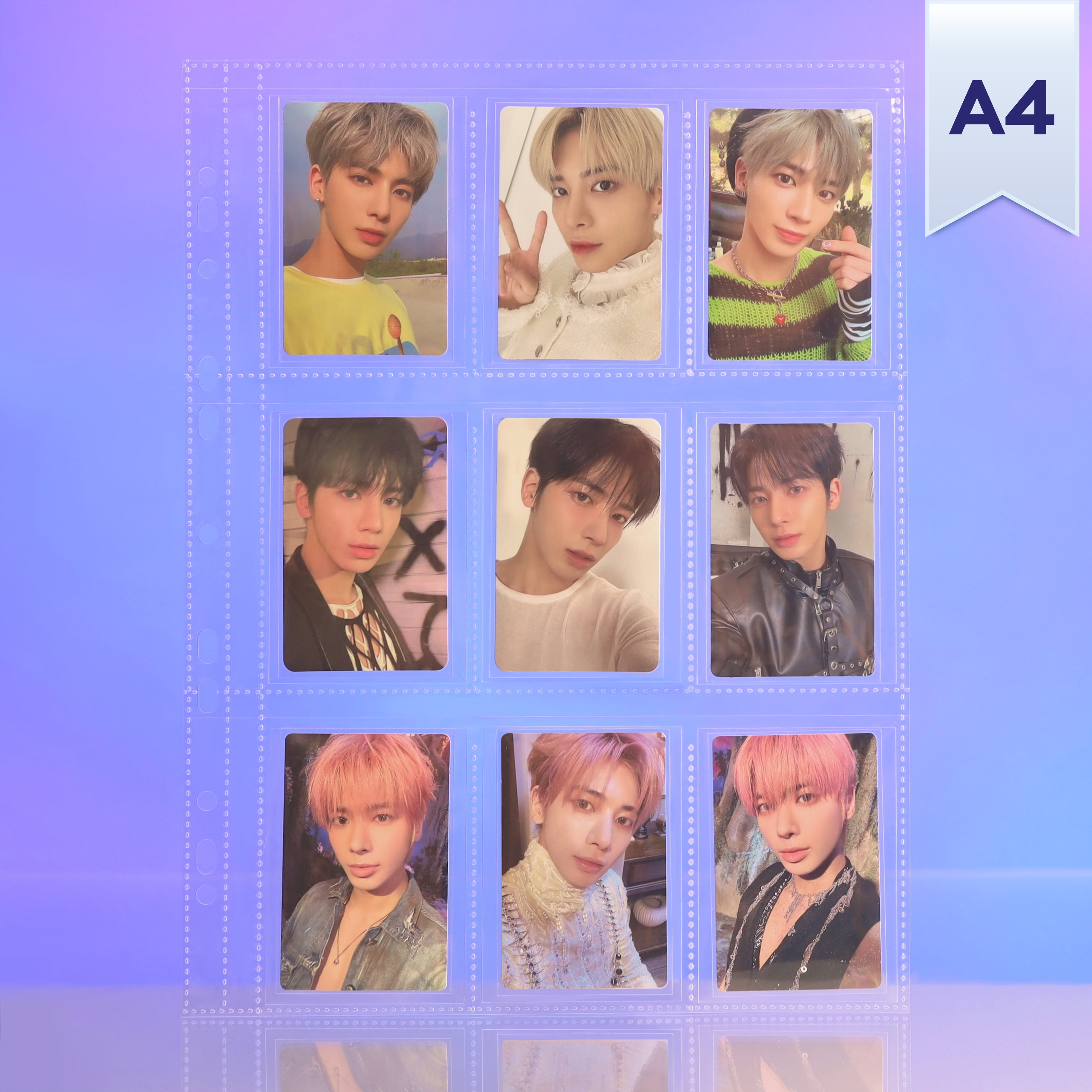 Custom A4 9-Pocket Pages – V4 – Standard Fit