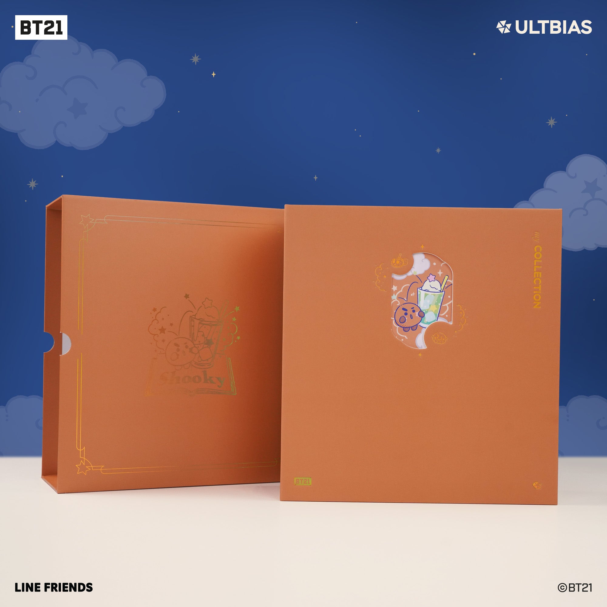 BT21 with ULTBIAS - SHOOKY - A5 myCOLLECTION - Complete Set