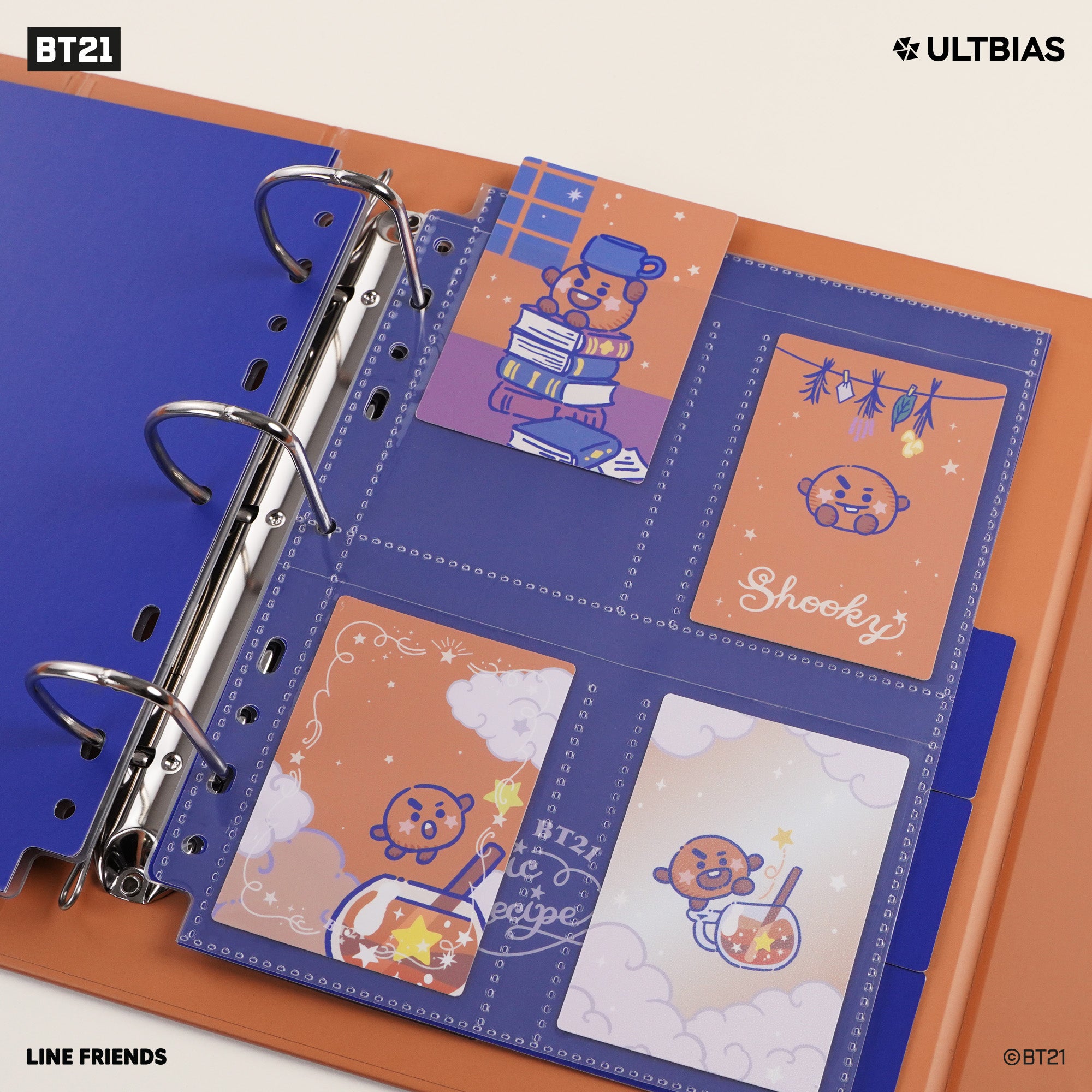 BT21 with ULTBIAS - SHOOKY - A5 myCOLLECTION - Complete Set