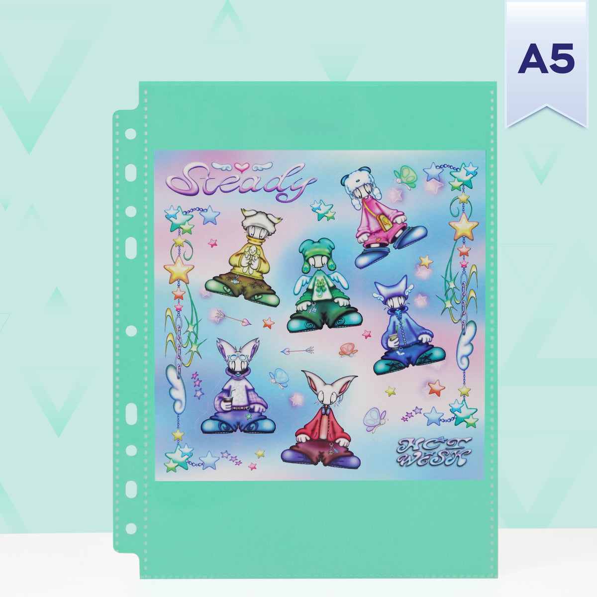 Custom A5 1-Pocket Pages - Mini Poster - Green