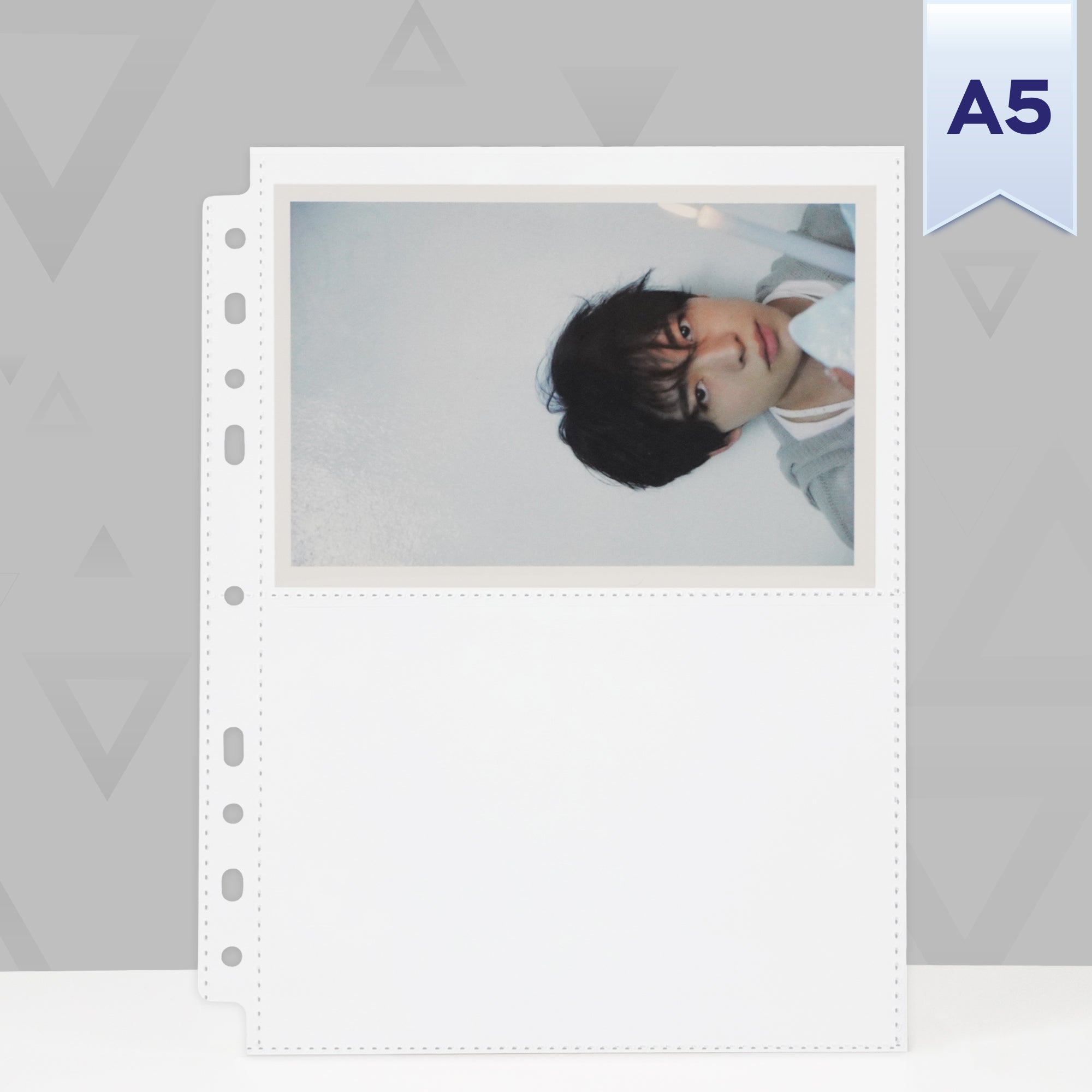 [PRE-ORDER] Custom A5 2-Pocket Pages - Postcard - White