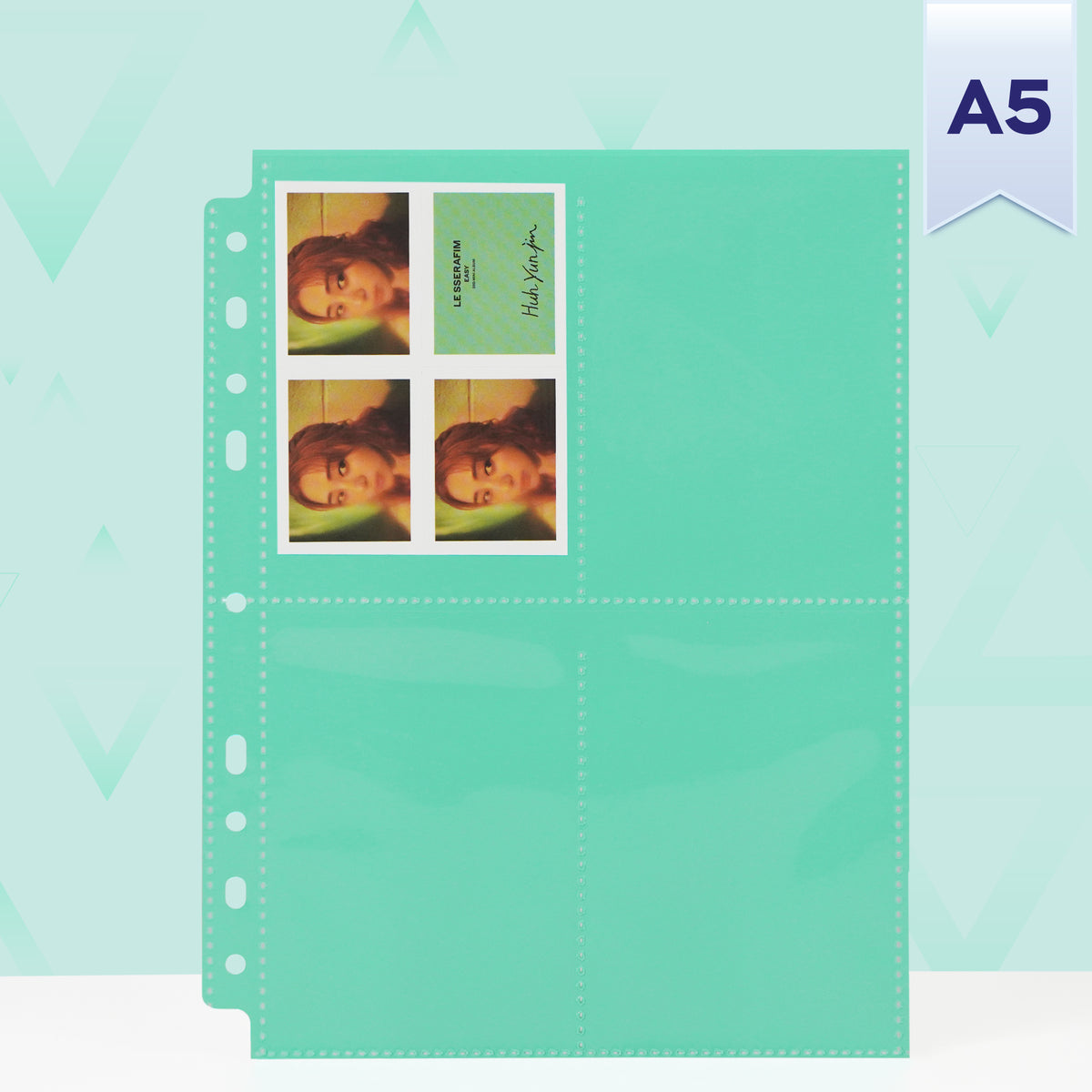 Custom A5 4-Pocket Pages - Mini Tour - Green