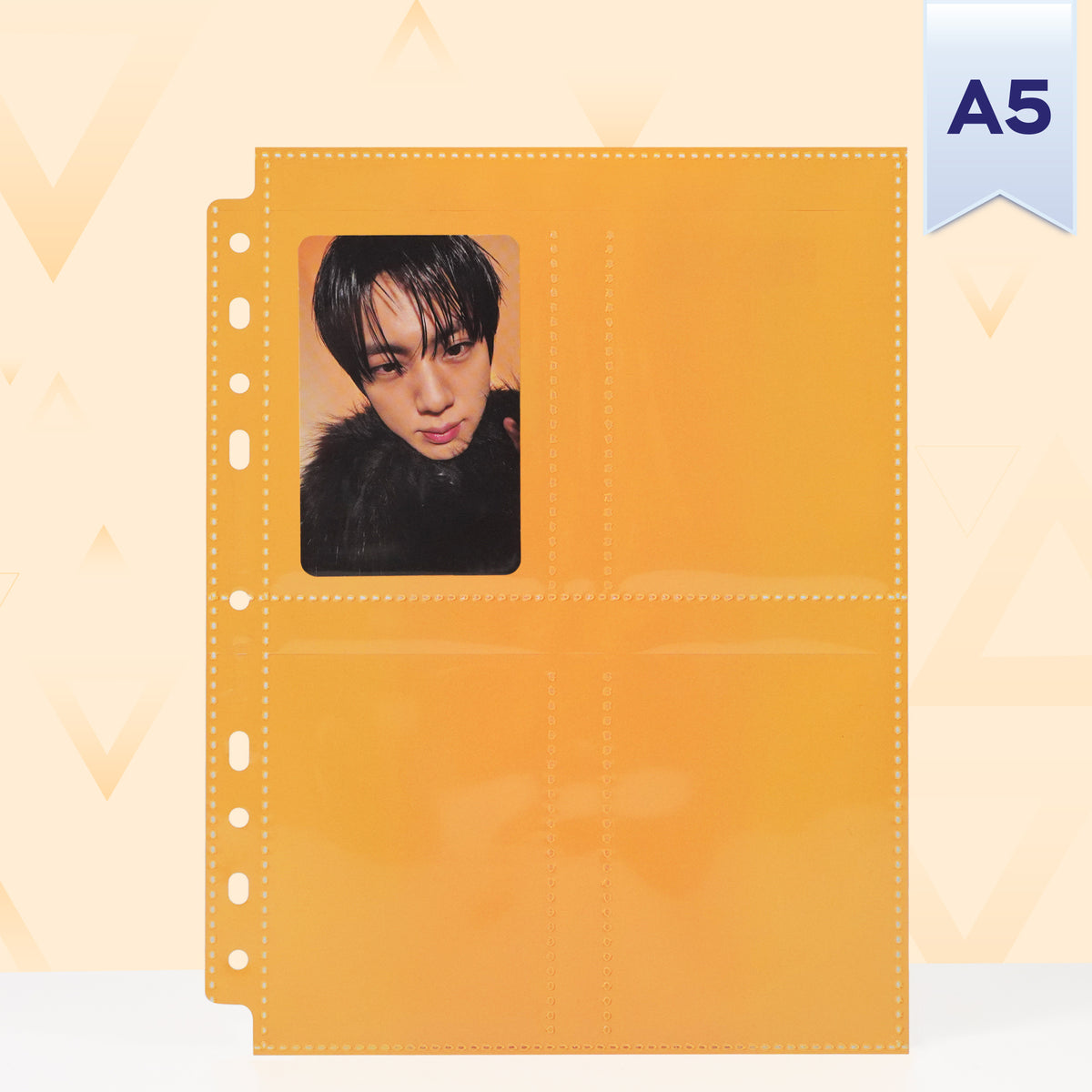 Custom A5 4-Pocket Pages - Standard Photocard - Orange