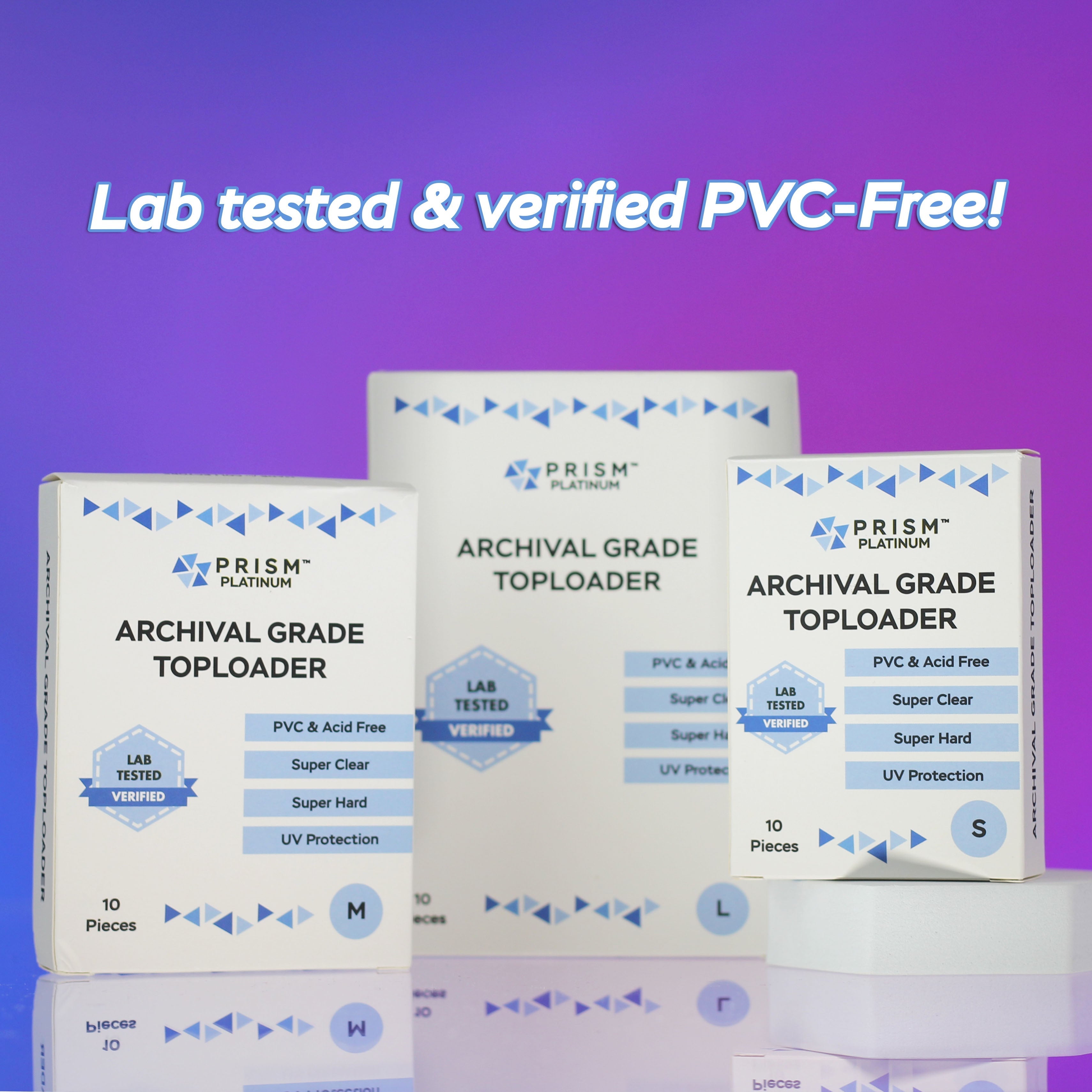 Archival Clear Photocard Toploader - Pack of 10 - LARGE - Prism Platinum US