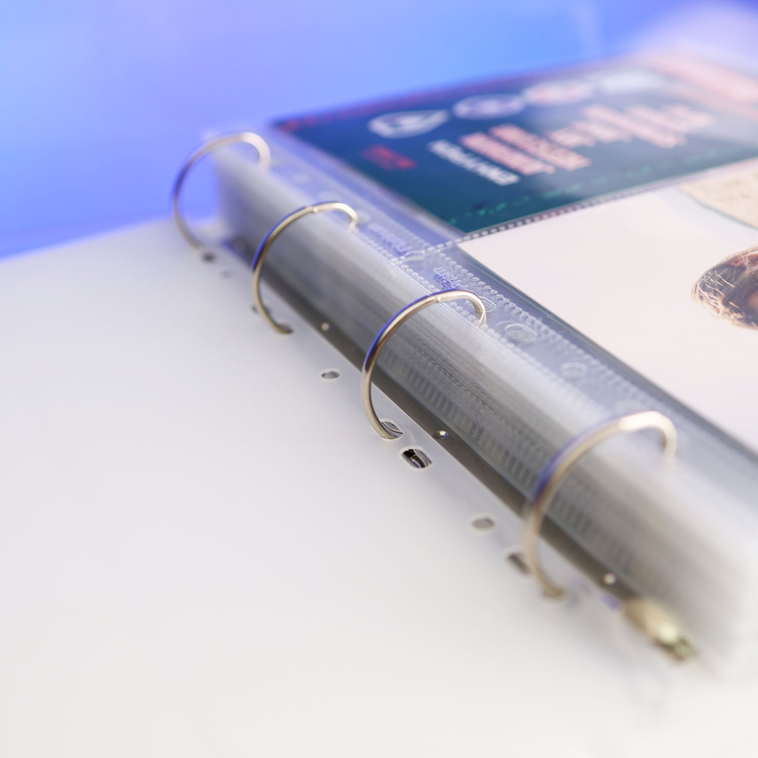 [PRE-ORDER] Custom A4 2-Pocket Pages - Prism Platinum