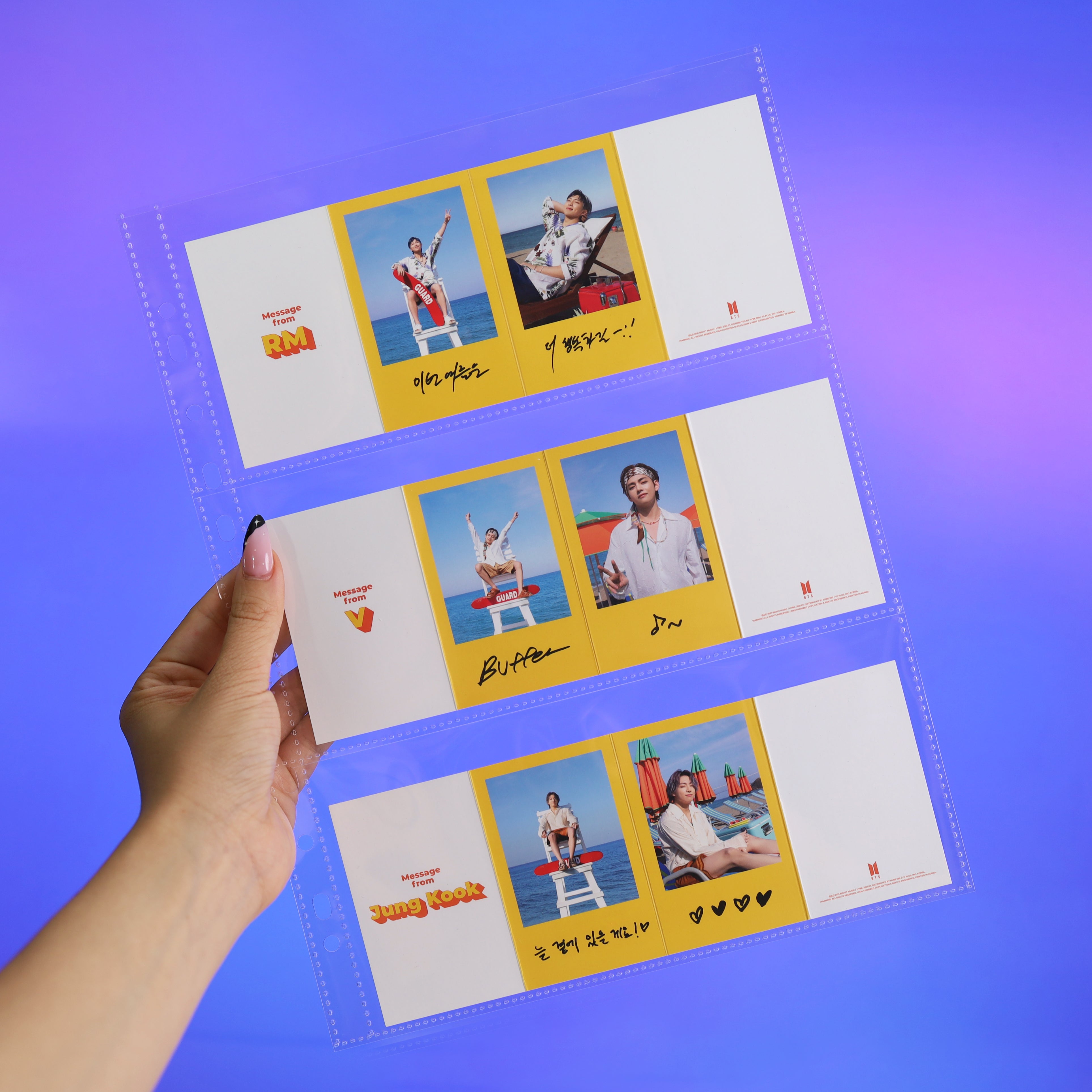 [PRE-ORDER] Custom A4 3-Pocket Pages - Prism Platinum