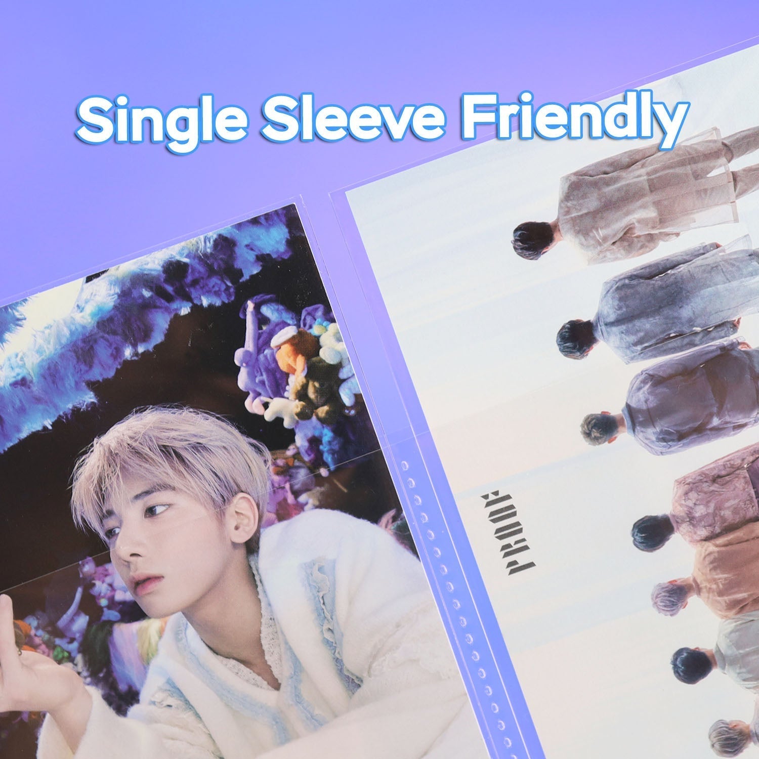 [PRE-ORDER] Custom A4 4-Pocket Pages - Prism Platinum