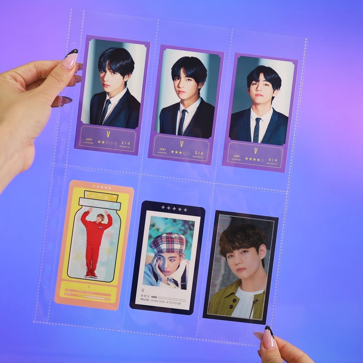 [PRE-ORDER] Custom A4 6 Pocket Pages - V - Prism Platinum