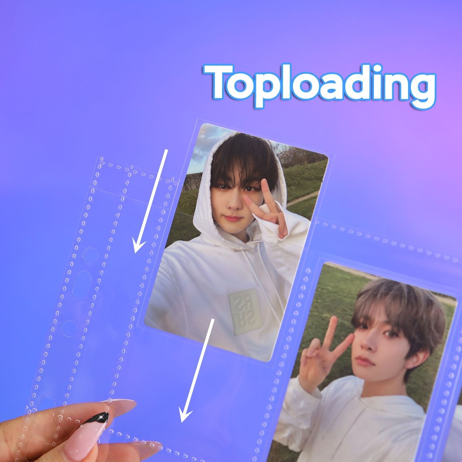 [PRE-ORDER] Custom A4 9-Pocket Pages – V1 – K-Pop Slim Fit - Prism Platinum