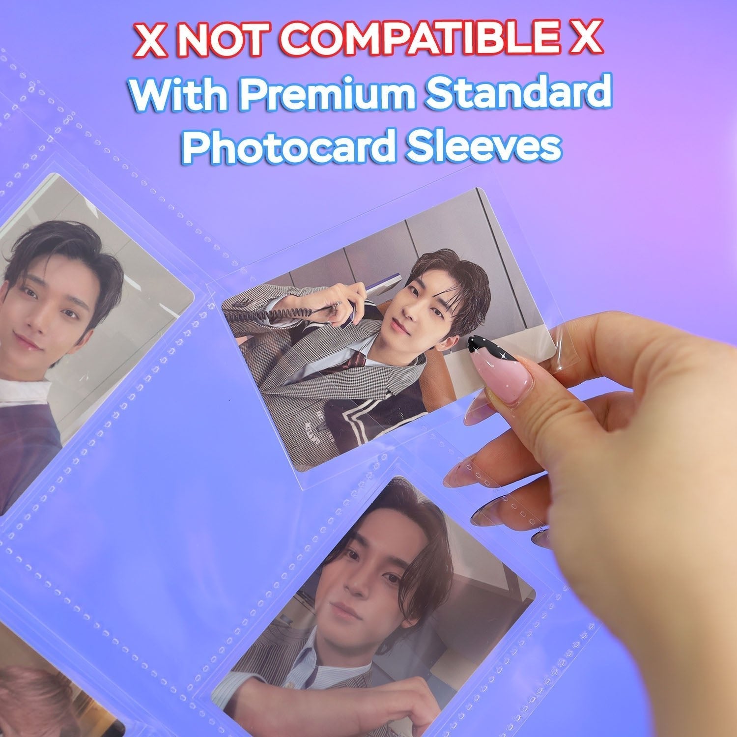 [PRE-ORDER] Custom A4 9-Pocket Pages – V3 – K-Pop Double-Sleeve - Prism Platinum