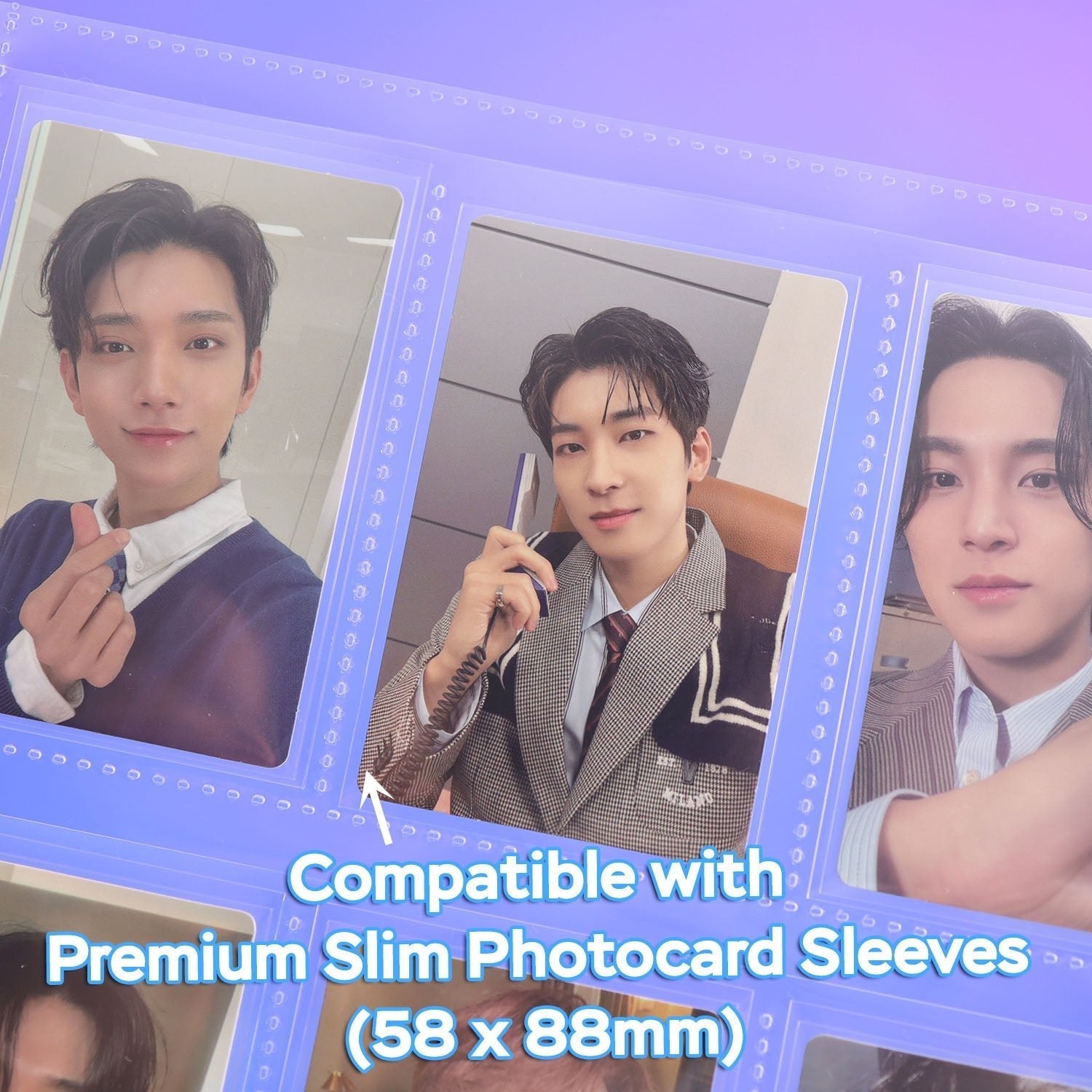 [PRE-ORDER] Custom A4 9-Pocket Pages – V3 – K-Pop Double-Sleeve - Prism Platinum