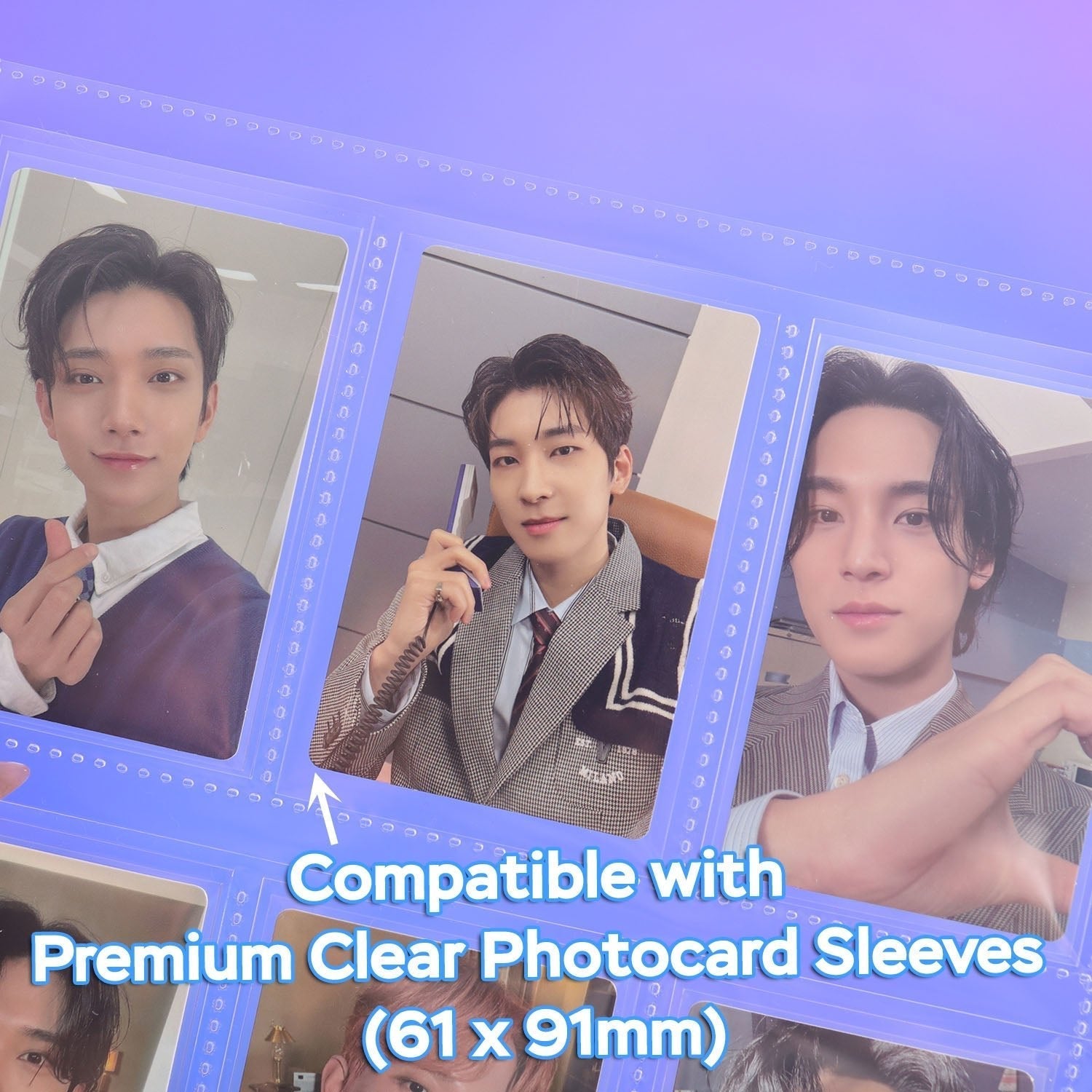 [PRE-ORDER] Custom A4 9-Pocket Pages – V3 – K-Pop Double-Sleeve - Prism Platinum