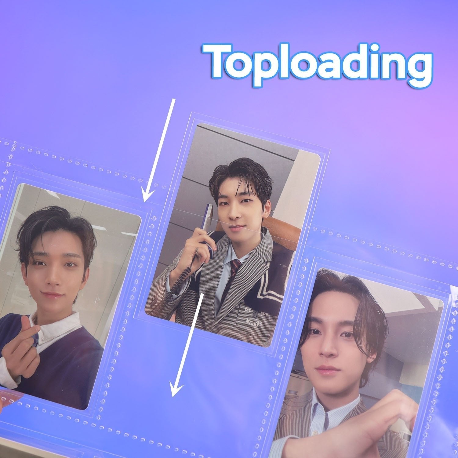 [PRE-ORDER] Custom A4 9-Pocket Pages – V3 – K-Pop Double-Sleeve - Prism Platinum