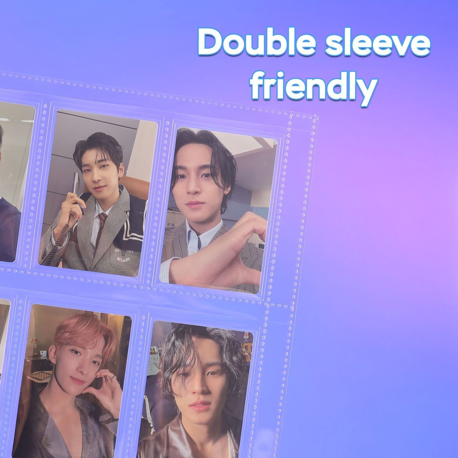 [PRE-ORDER] Custom A4 9-Pocket Pages – V3 – K-Pop Double-Sleeve - Prism Platinum