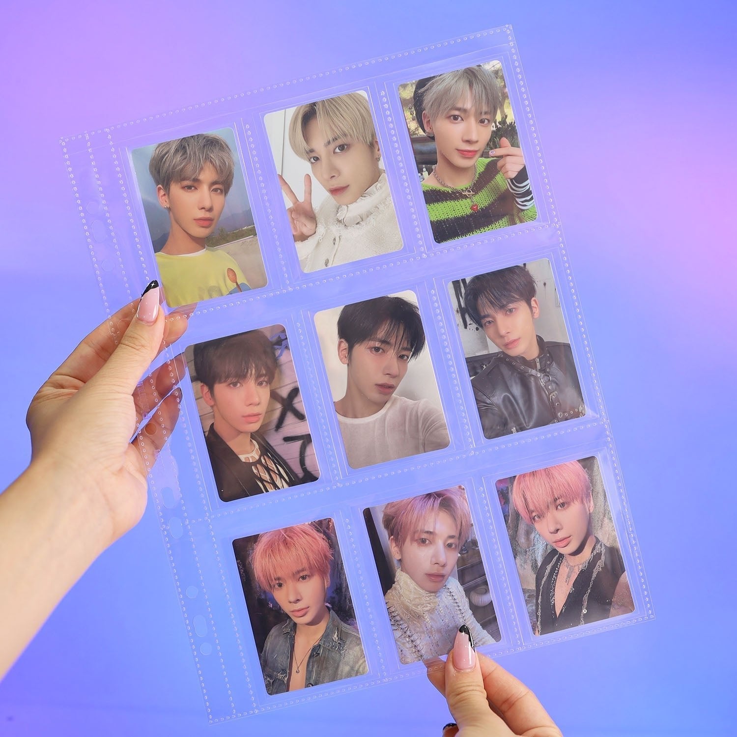 [PRE-ORDER] Custom A4 9-Pocket Pages – V4 – Standard Fit - Prism Platinum