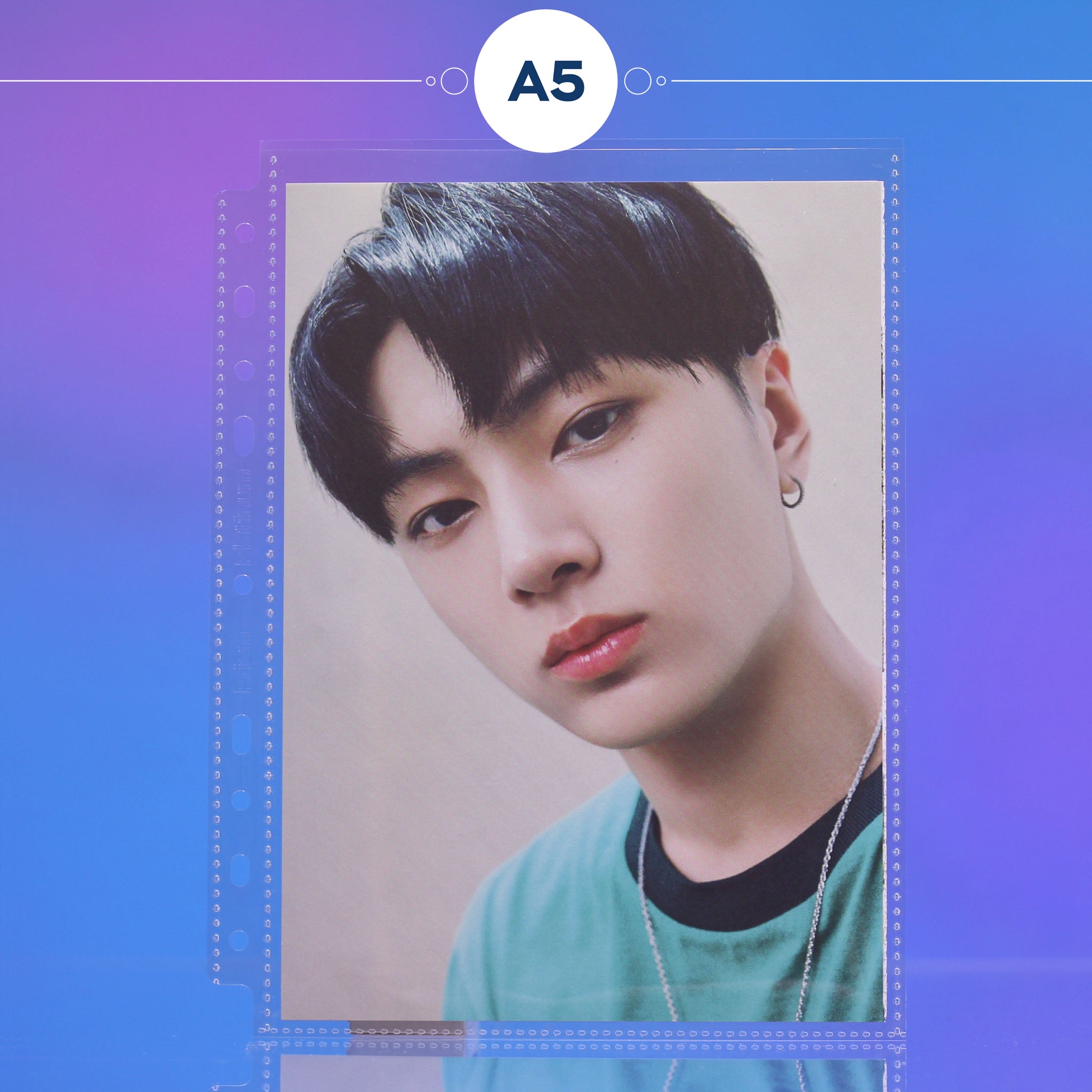 [Version 2] Custom A5 pages - 1-Pocket - Mini Poster - Prism Platinum US