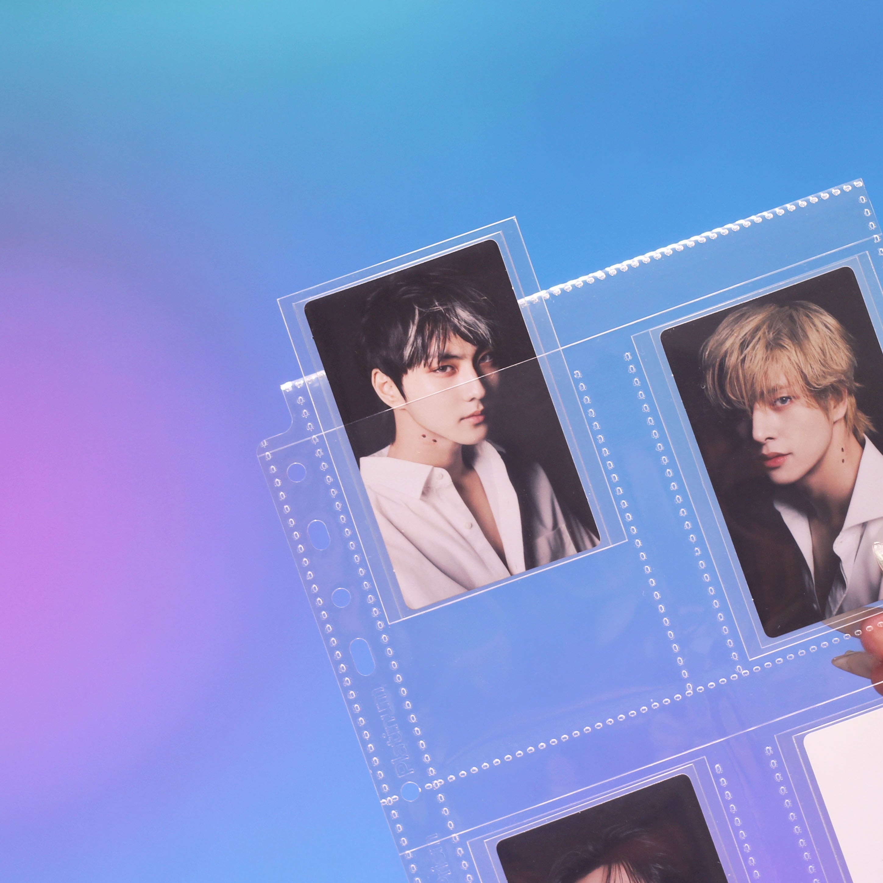 [Version 2] Custom A5 pages - 4-Pocket - Standard Photocard - Prism Platinum US